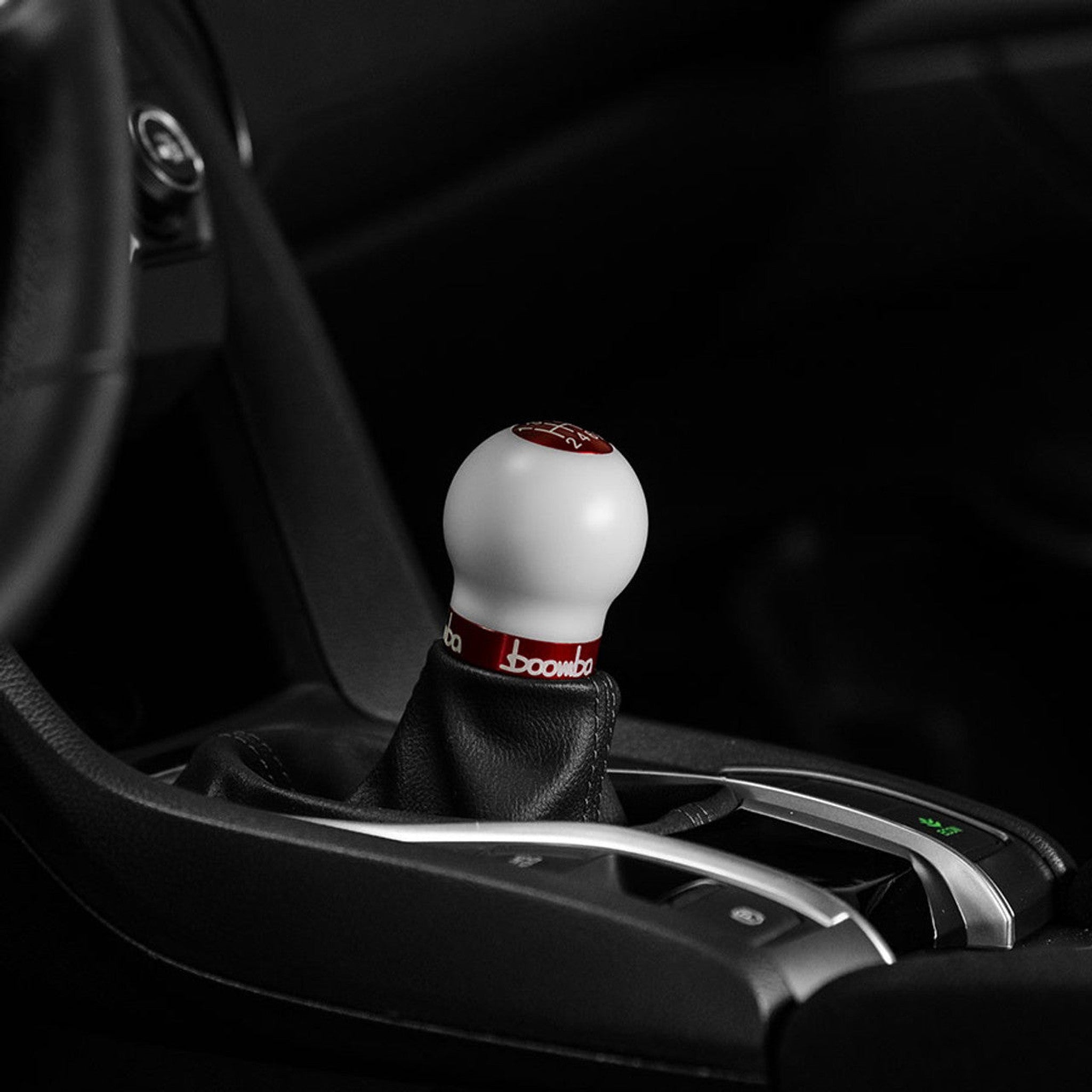 Boomba White Round 420G Shift Knob V2 Honda Civic SI / Type R 2017-2021