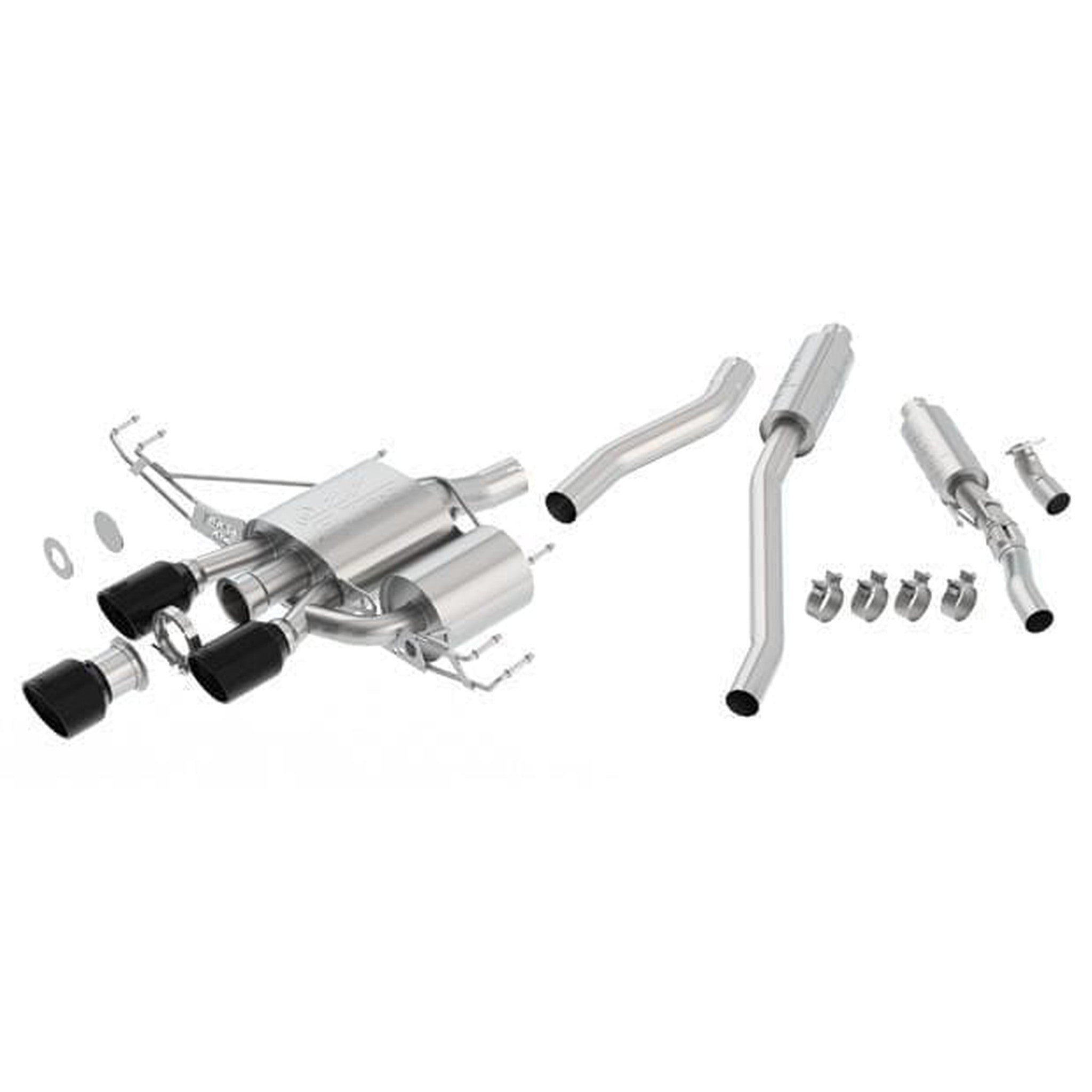 Borla ATAK Cat Back Exhaust w/ Ceramic Black Tips Honda Civic Type-R 2017-2021 | 140738CB