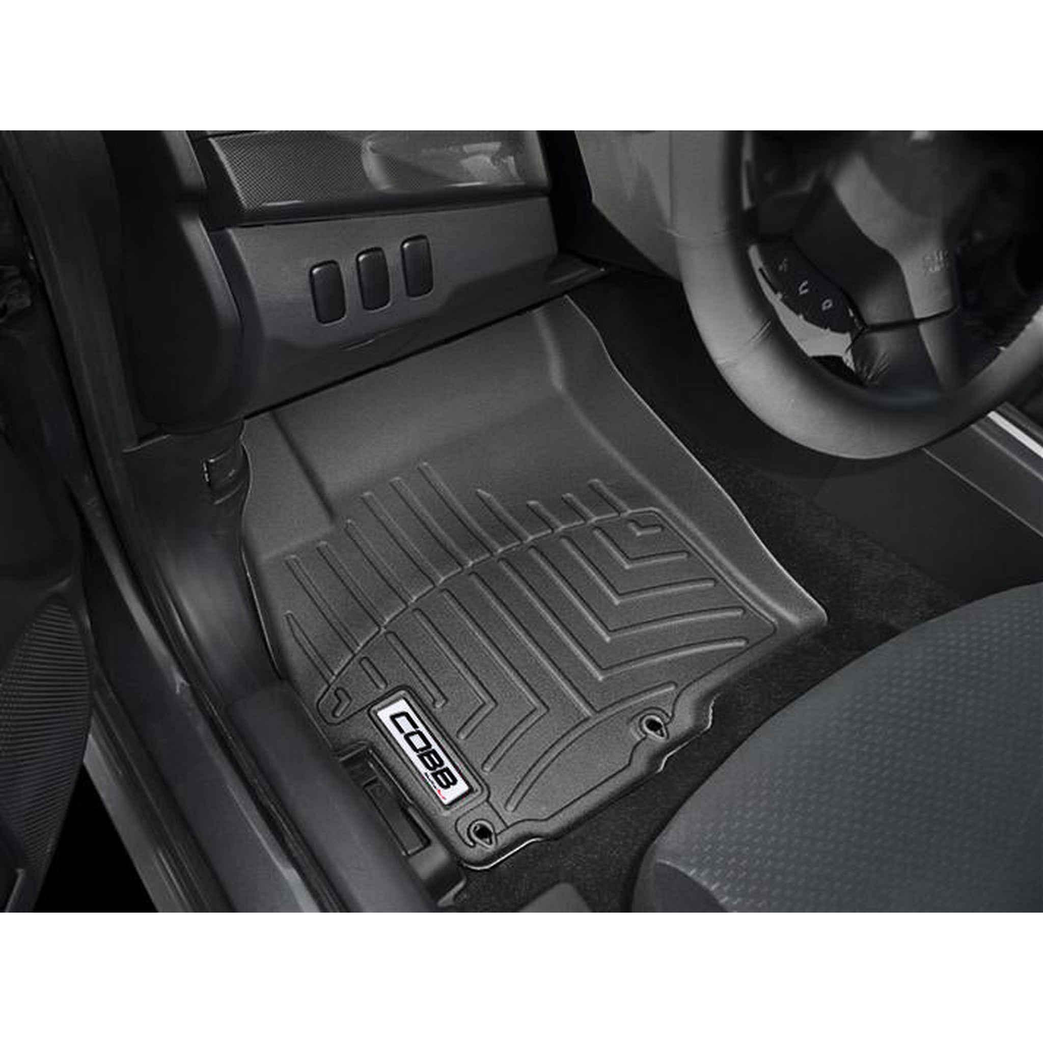 COBB x WeatherTech FloorLiner and Rear FloorLiner Set Mitsubishi Ralliart 2009-2015, Evo X 2008-2015 | WT44223-1-2