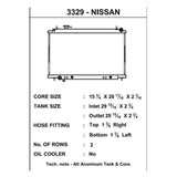 CSF Aluminum Radiator Nissan 350z 2003-2006 M/T | csf3329