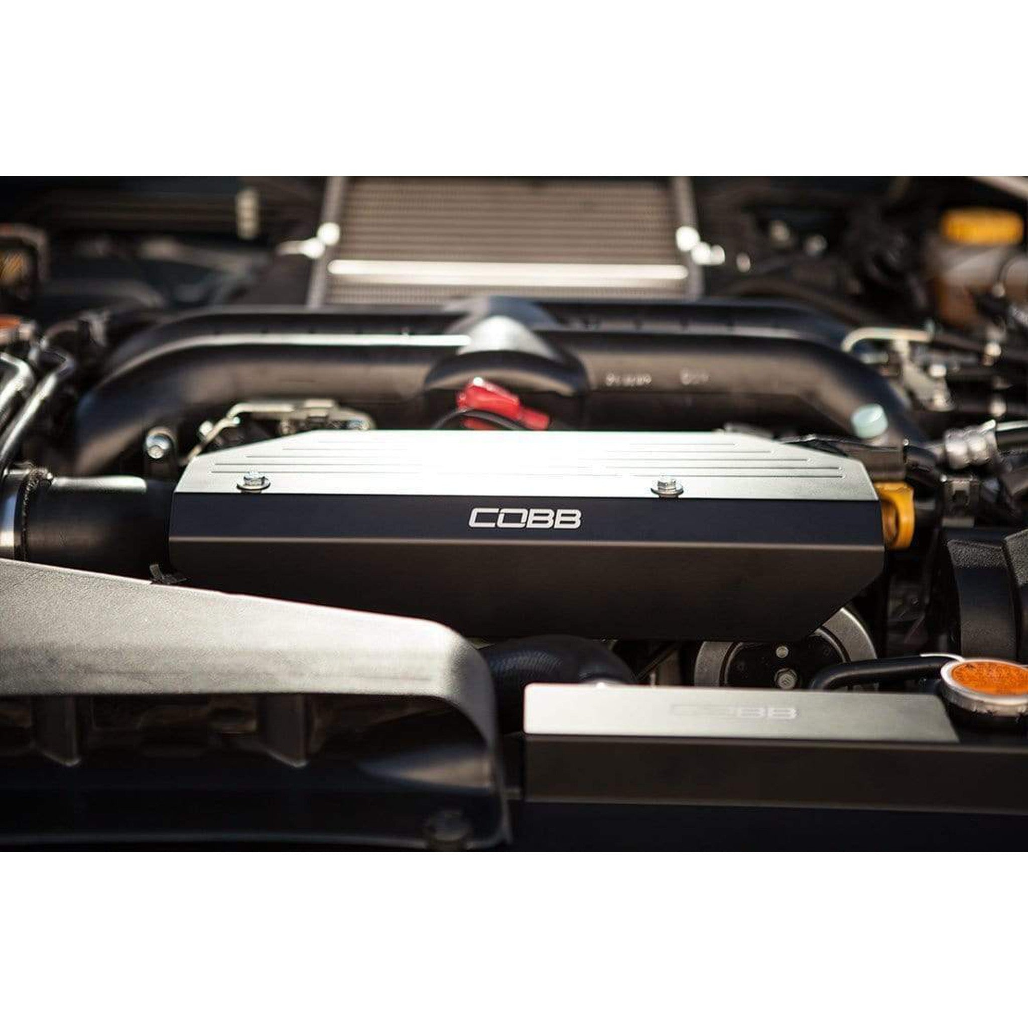 Cobb Aluminum Alternator Cover Wrinkle Black Subaru WRX 2008-2014 / STI 2008-2021 | 815055