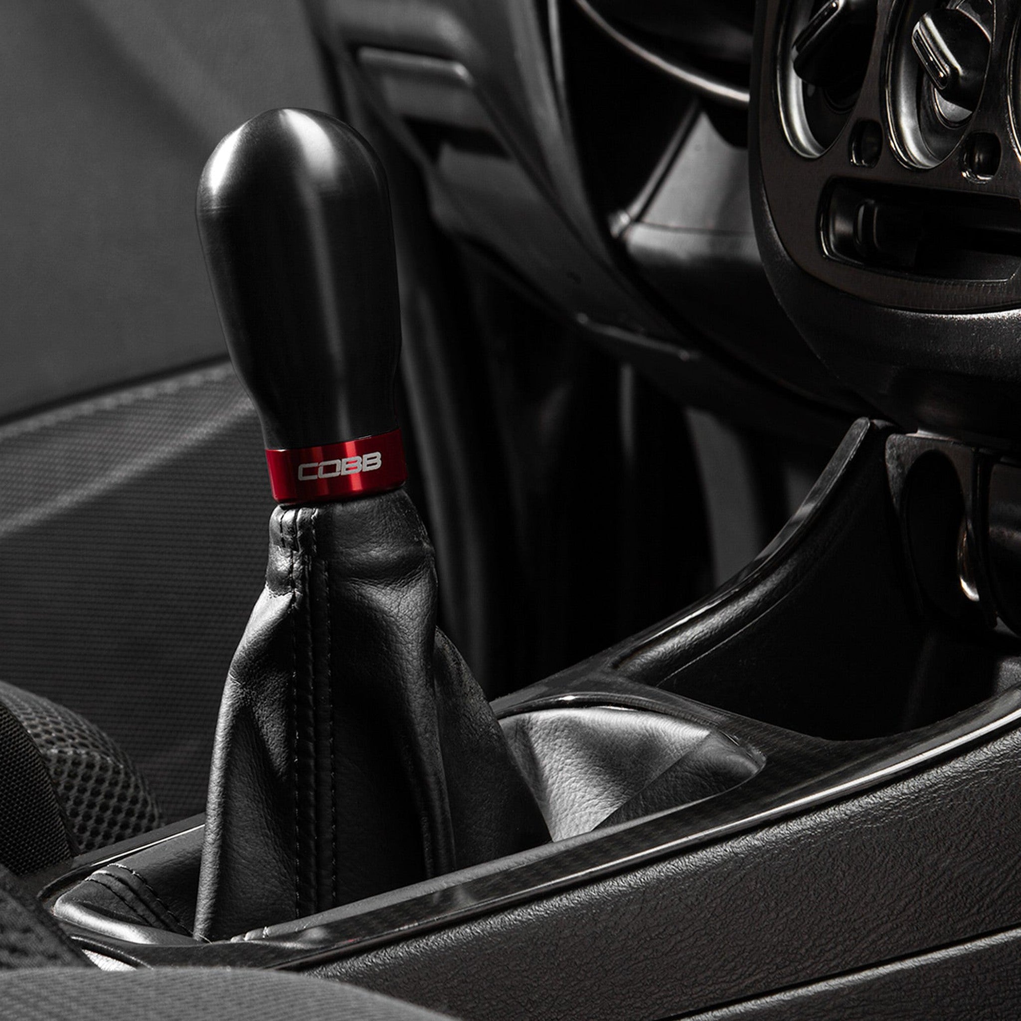 Cobb Black 5-Speed Tall Weighted Shift Knob WRX 2002-2014 / Forester XT 2004-2008 | 211370-BK