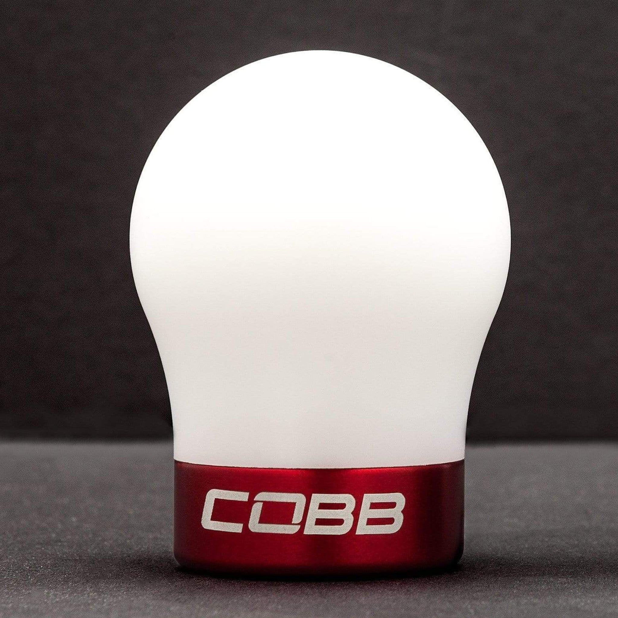 Cobb Shift Knob White/Red 2010-2021 Volkswagen GTI / 2016-2019 Golf R | 2V1350-W-RD