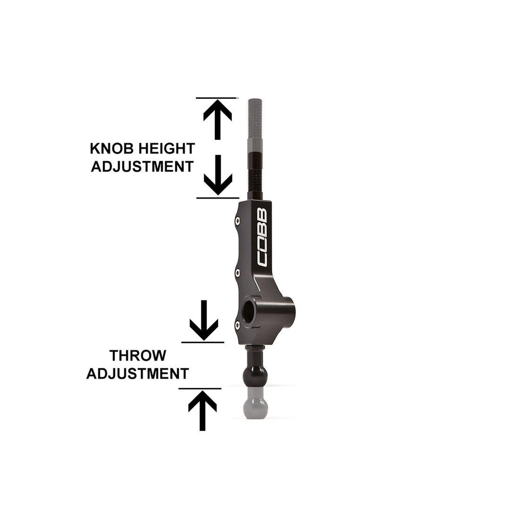 Cobb Tall Double Adjustable Short Throw Shifter Wide Barrel WRX