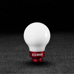 Cobb Tuning Shift Knob White w/ Red 2002-2014 WRX / 2005-2009 Outback XT / Legacy GT / 2004-2008 Forester XT | 211350-W-RD