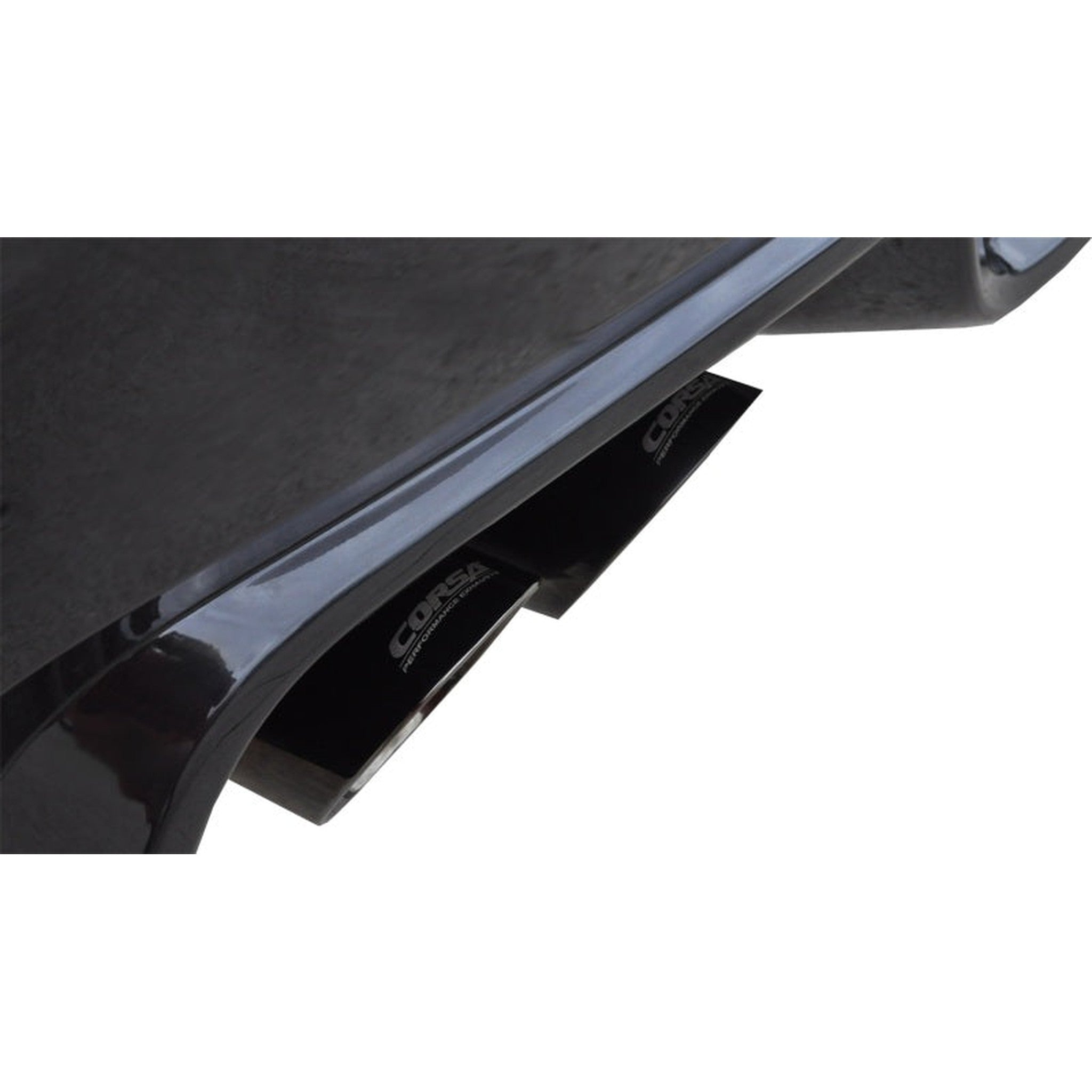 Corsa Black Sport Cat Back Exhaust Subaru STI 2011-2014 / WRX 2008-2014 Sedan Manual | 14863BLK