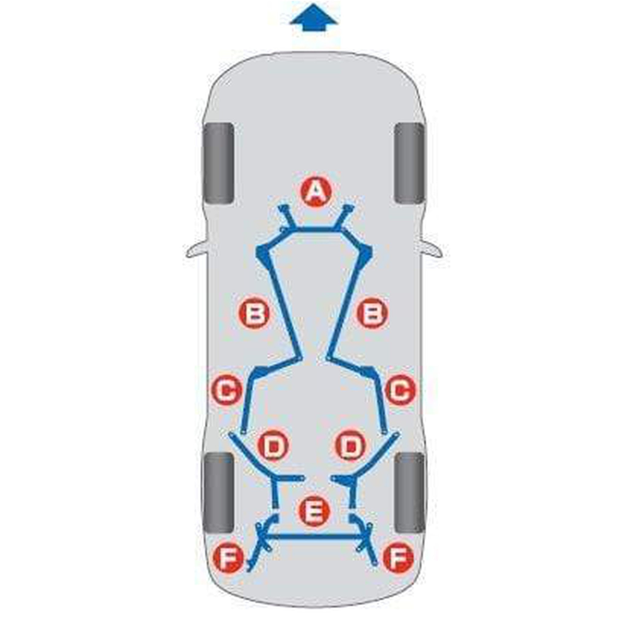 Cusco Floor Front Power Brace Mitsubishi EVO X