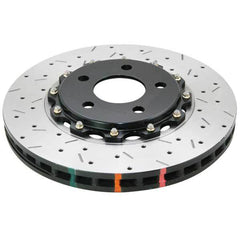 DBA 5000 Series Rear Drilled & Slotted Rotor w/ Black Hats 2009-2011 Nissan GTR | 52321BLKXS