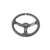 DND Performance Carbon Fiber Leather Race Steering Wheel - Grey