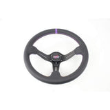 DND Performance Perforated Leather Race Steering Wheel - Purple