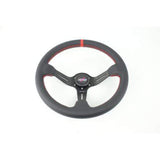 DND Performance Perforated Leather Race Steering Wheel - Red