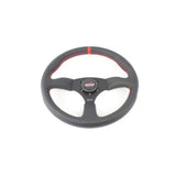 DND Performance Perforated Leather Touring Steering Wheel - Red