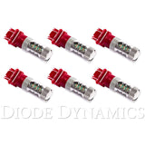 Diode Dynamics 3157 LED Bulb XP80 LED Red Set of 6