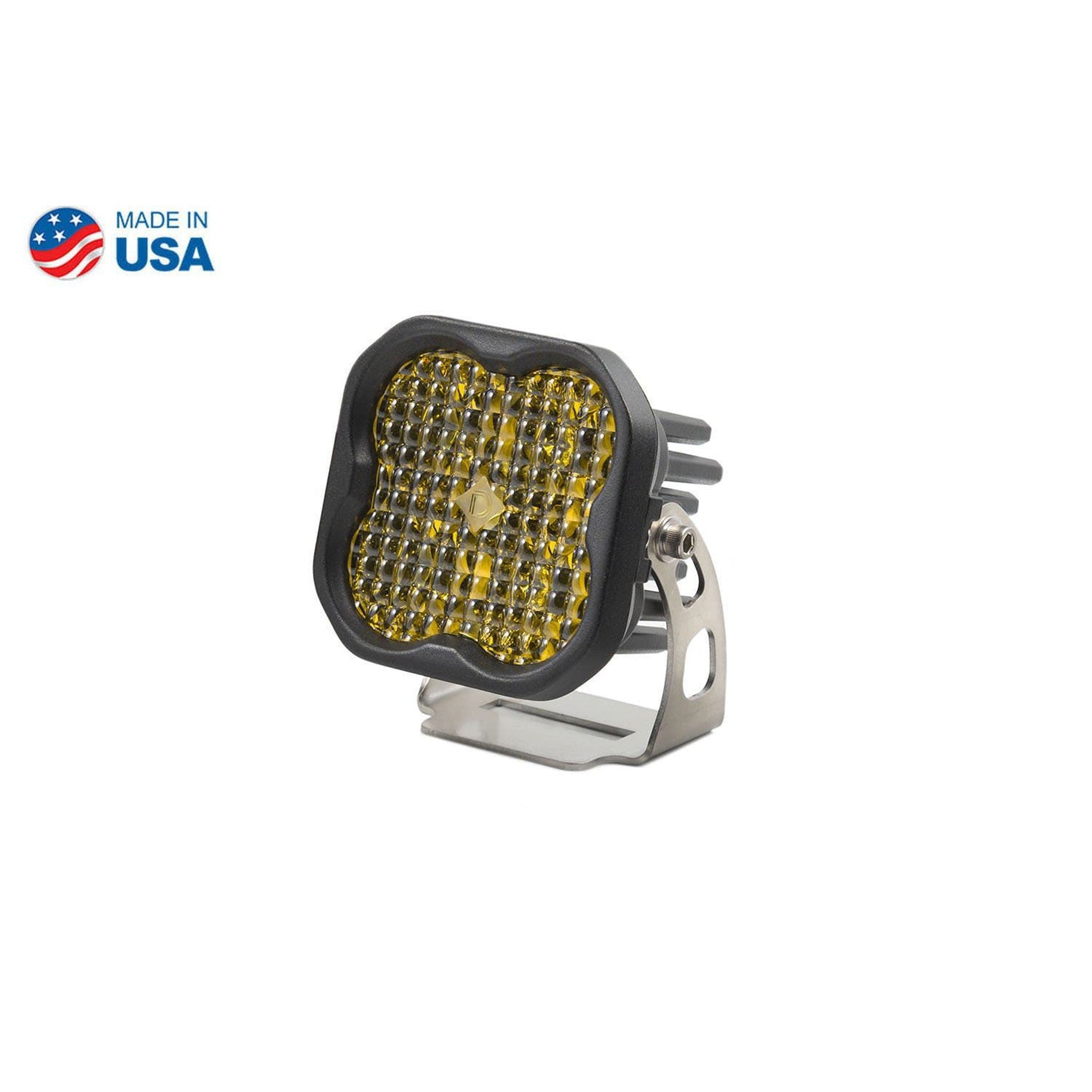 Diode Dynamics Worklight SS3 Pro Yellow Flood Standard Single