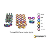 Dress Up Bolts Toyota 86 (2013-2018) Titanium Partial Engine Bay Kit