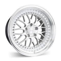 ESR 18x9.5 5x100 +35 73.1 Hyper Silver Machine Lip SR01 Wheel