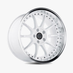 ESR CS12 18x9.5 5x114.3 +35 73.1 Gloss White Machined Lip Wheel | 89551435 CS12WHT-ML
