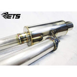 ETS Stainless Single Exit Cat Back Exhaust 2008-2015 Mitsubishi EVO X | 100-10-EXH-010