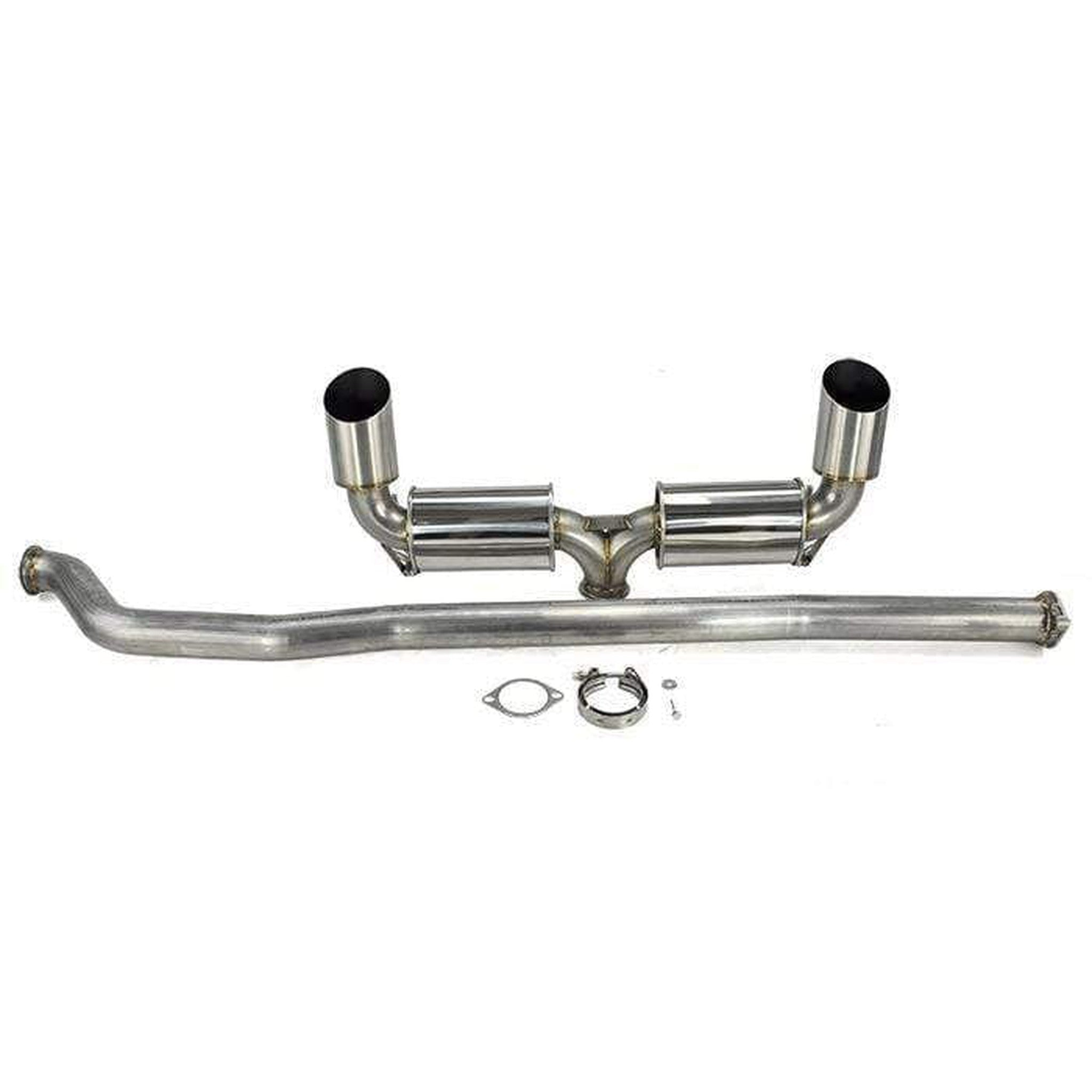 ETS V3 Dual Muffler Cat Back Exhaust 2008-2015 Mitsubishi EVO X | 100-10-EXH-008