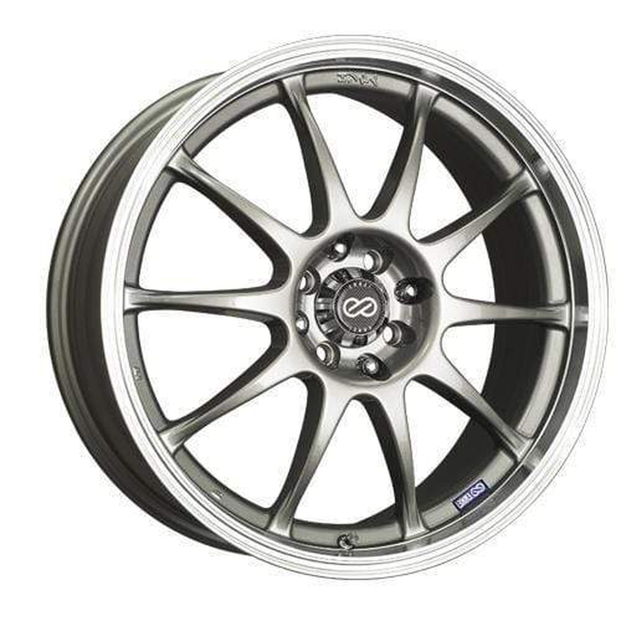 Enkei J10 17x7 5x112/120 38 2 Silver w/ Machined Lip | 409-770-16SP