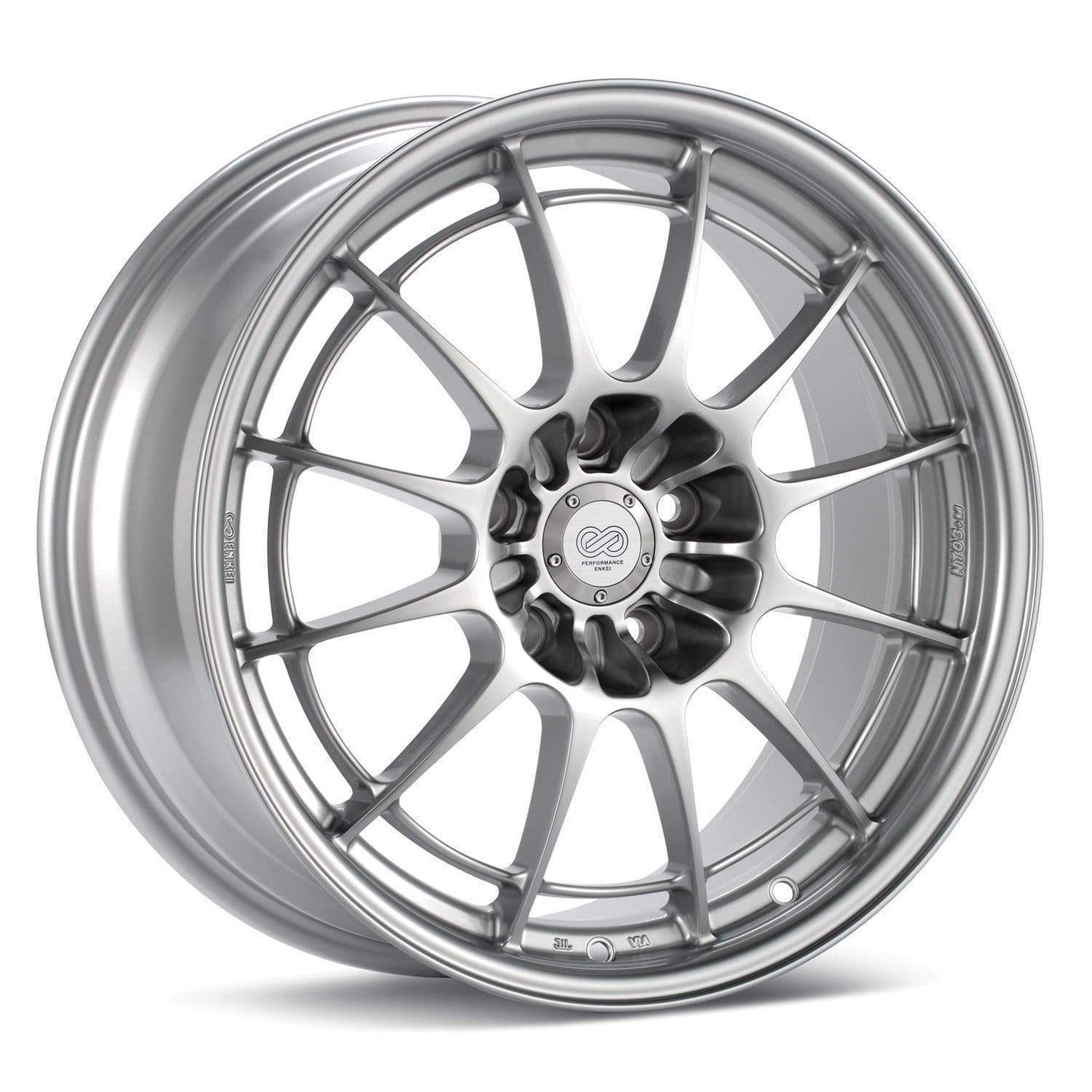 Enkei NT03+M 18x8.5 5x114.3 38 Silver G35/350z | 3658856538SP