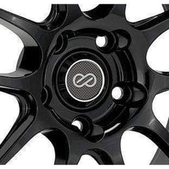 Enkei PF01 Carbon Finish / PF01SS Carbon Finish w Chrome Ring Center Cap | A461-CAPCP