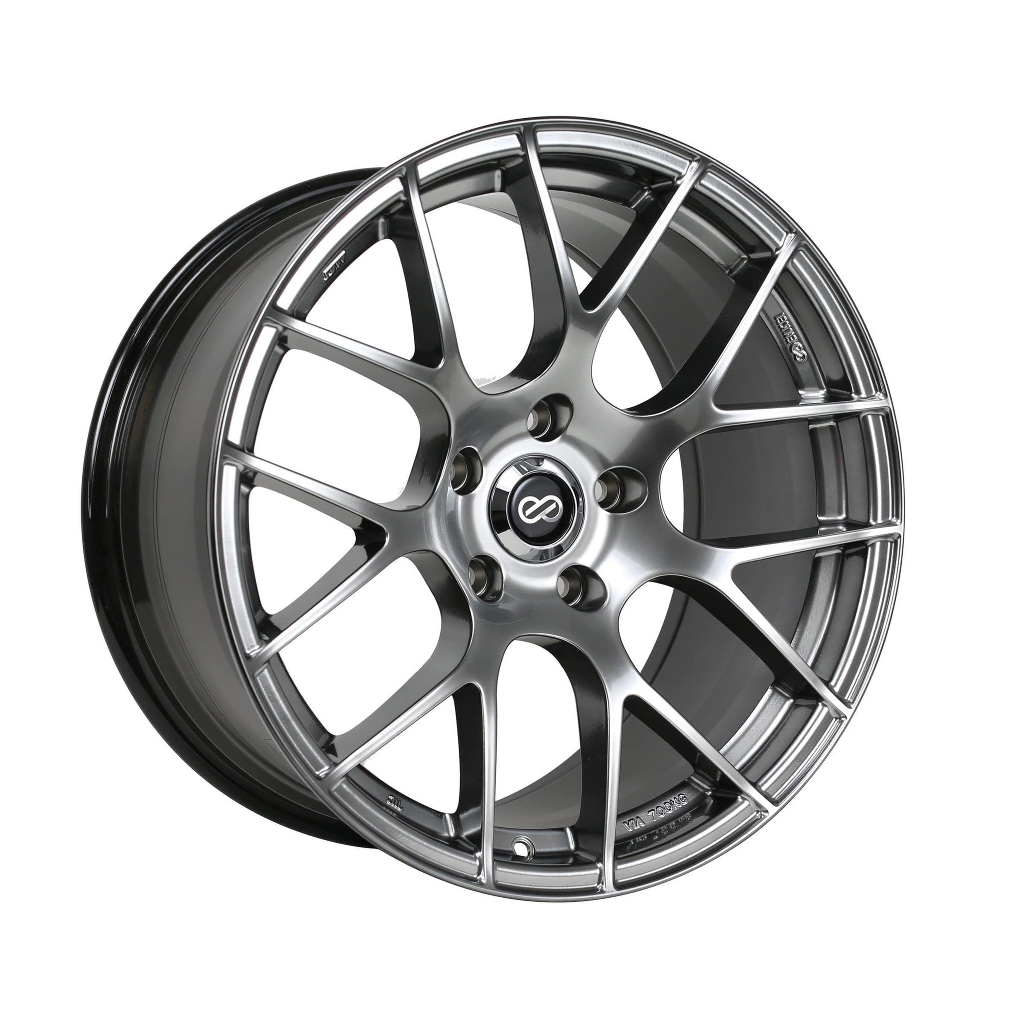 Enkei Raijin 19x8.5 38 5x120 Hub Hyper Silver | 467-985-1238HS