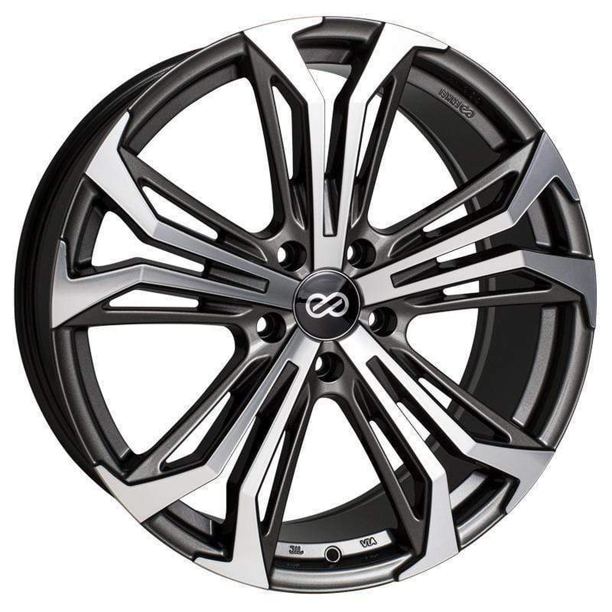 Enkei Vortex 5 17x7.5 45 5x100 - Anthracite Machined | 510-775-8045AM
