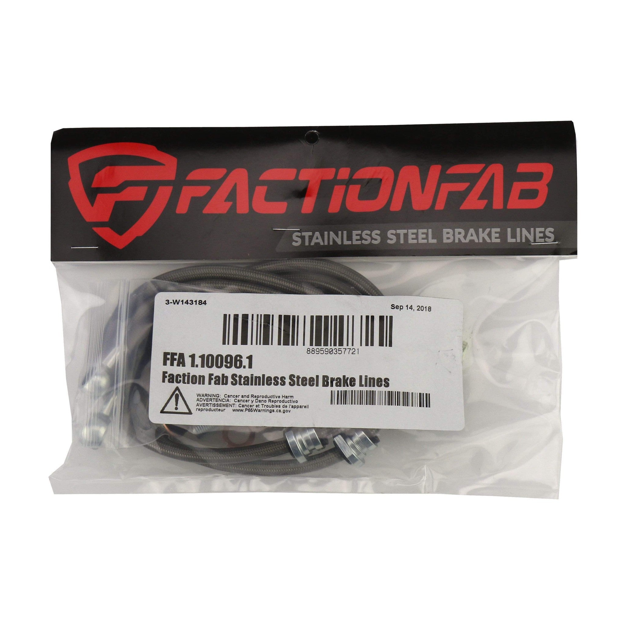 FactionFab Rear Stainless Steel Brake Lines Subaru STI 2004-2007