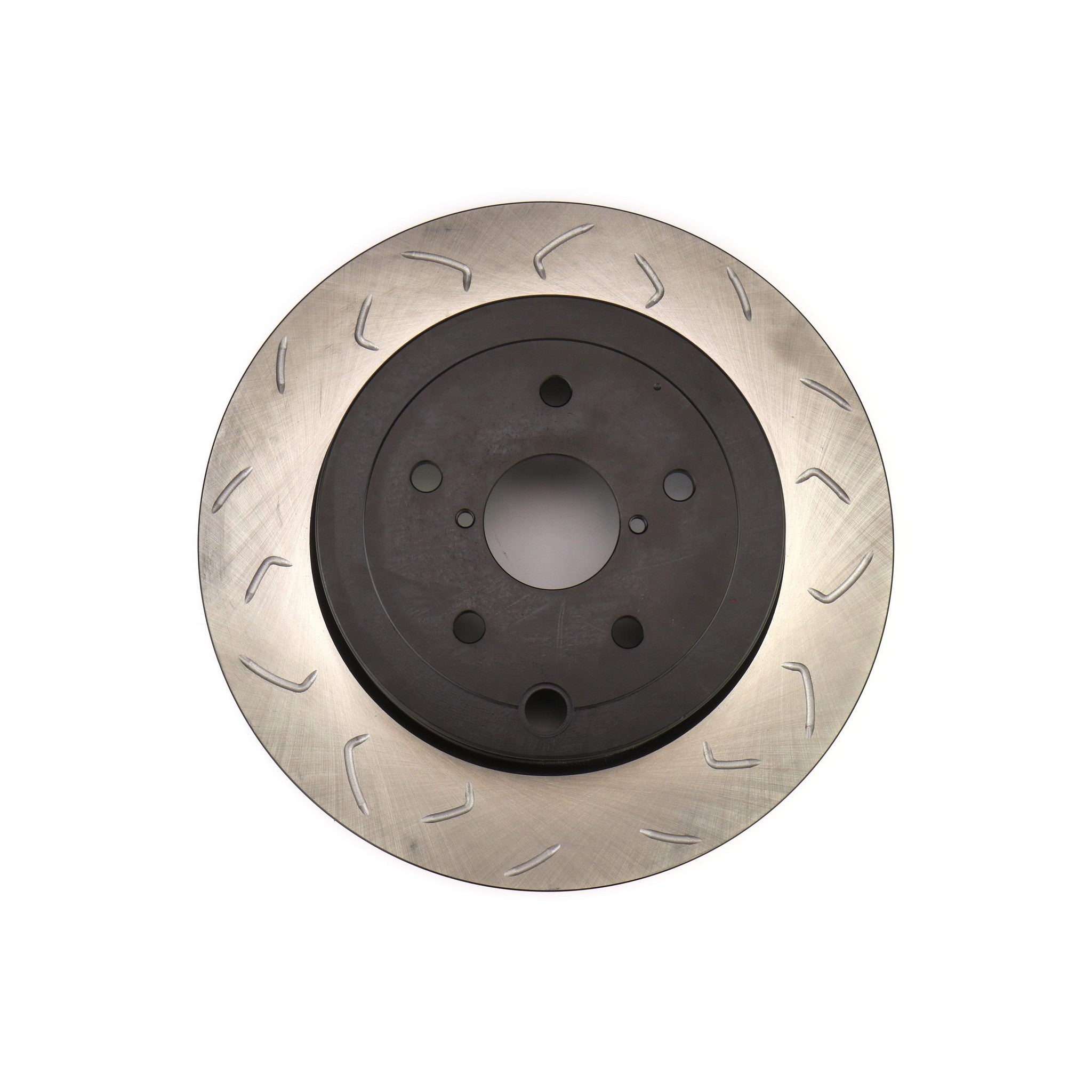 FactionFab Swept Slot Bi-Directional Brake Rotor Pair Rear Subaru STI 2008-2017