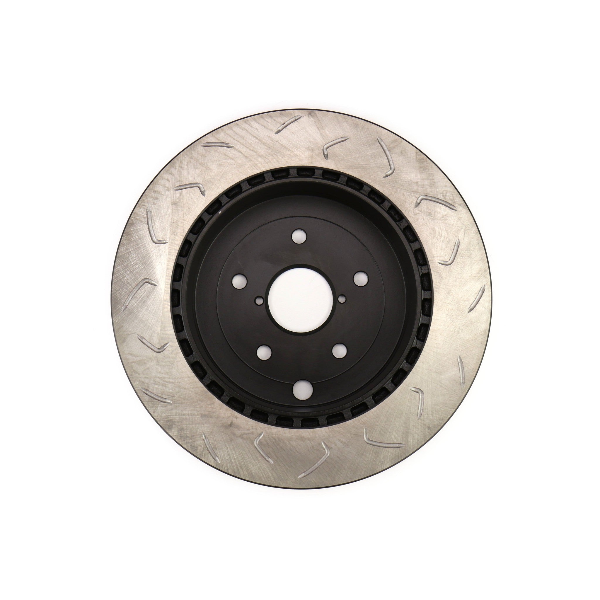 FactionFab Swept Slot Bi-Directional Brake Rotor Pair Rear Subaru STI 2008-2017