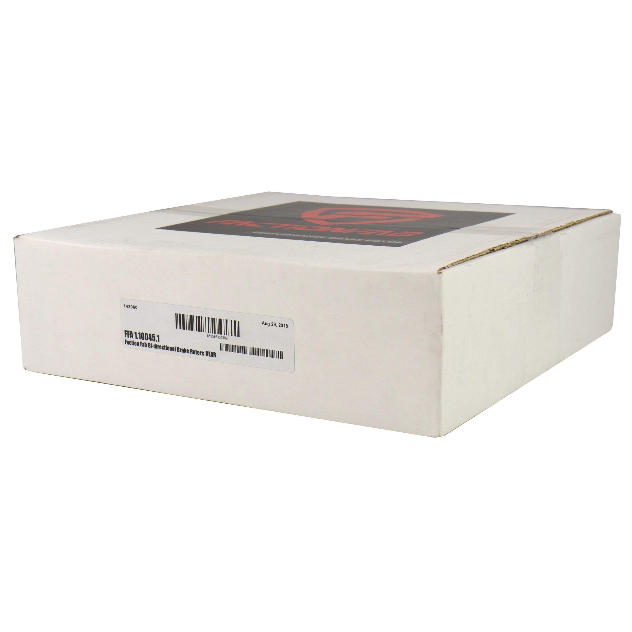 FactionFab Swept Slot Bi-Directional Brake Rotor Pair Rear Subaru STI 2008-2017