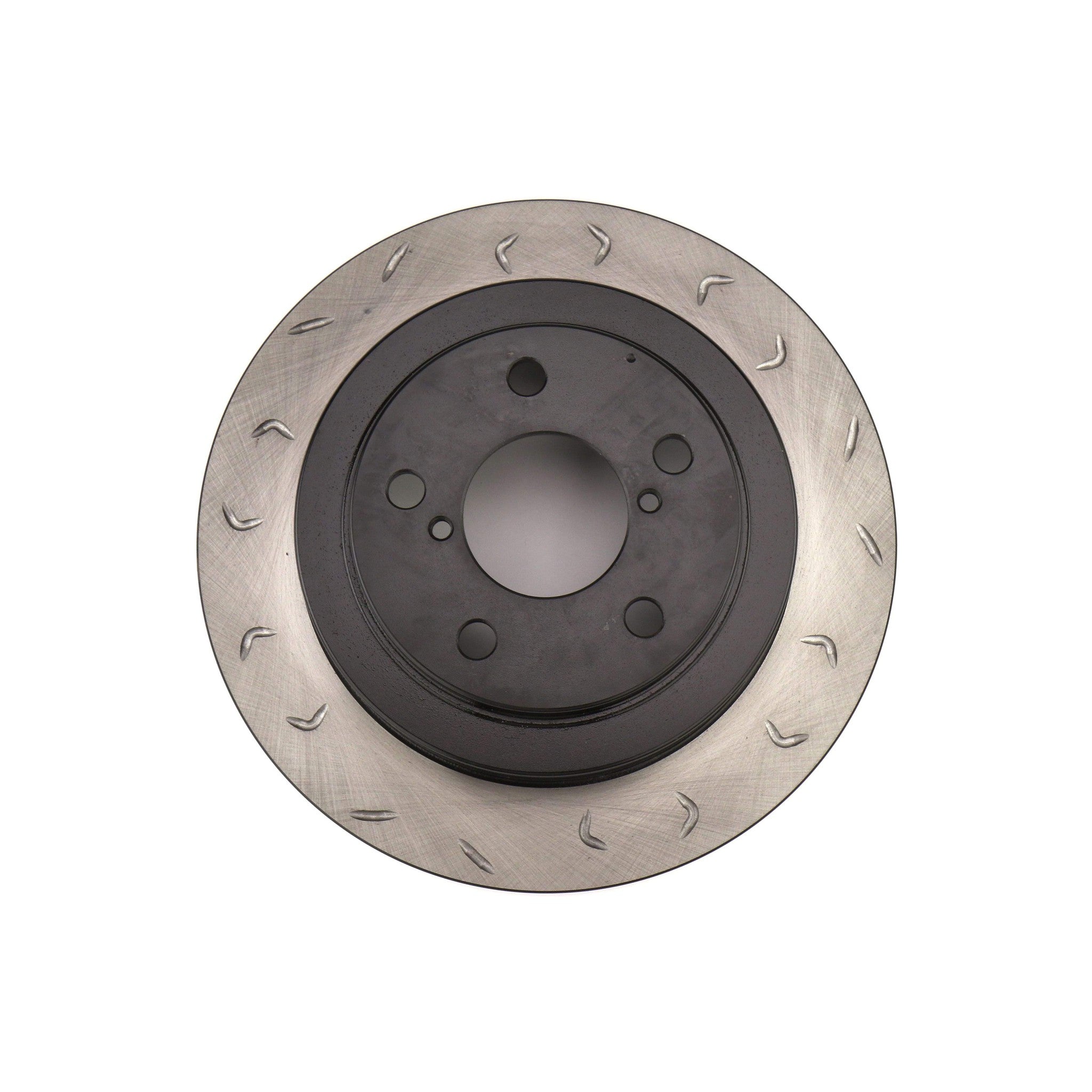 FactionFab Swept Slot Bi-Directional Brake Rotor Pair Rear Subaru WRX 2002-2005 | 1.10035.1-G