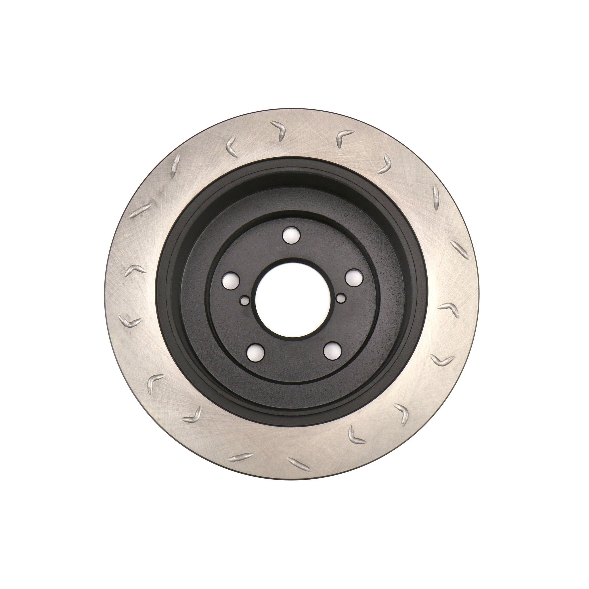 FactionFab Swept Slot Bi-Directional Brake Rotor Pair Rear Subaru WRX 2002-2005 | 1.10035.1-G