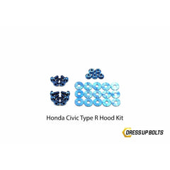Fast Turn Fittings Honda Civic Type R (2017-2019) Titanium Hood Kit
