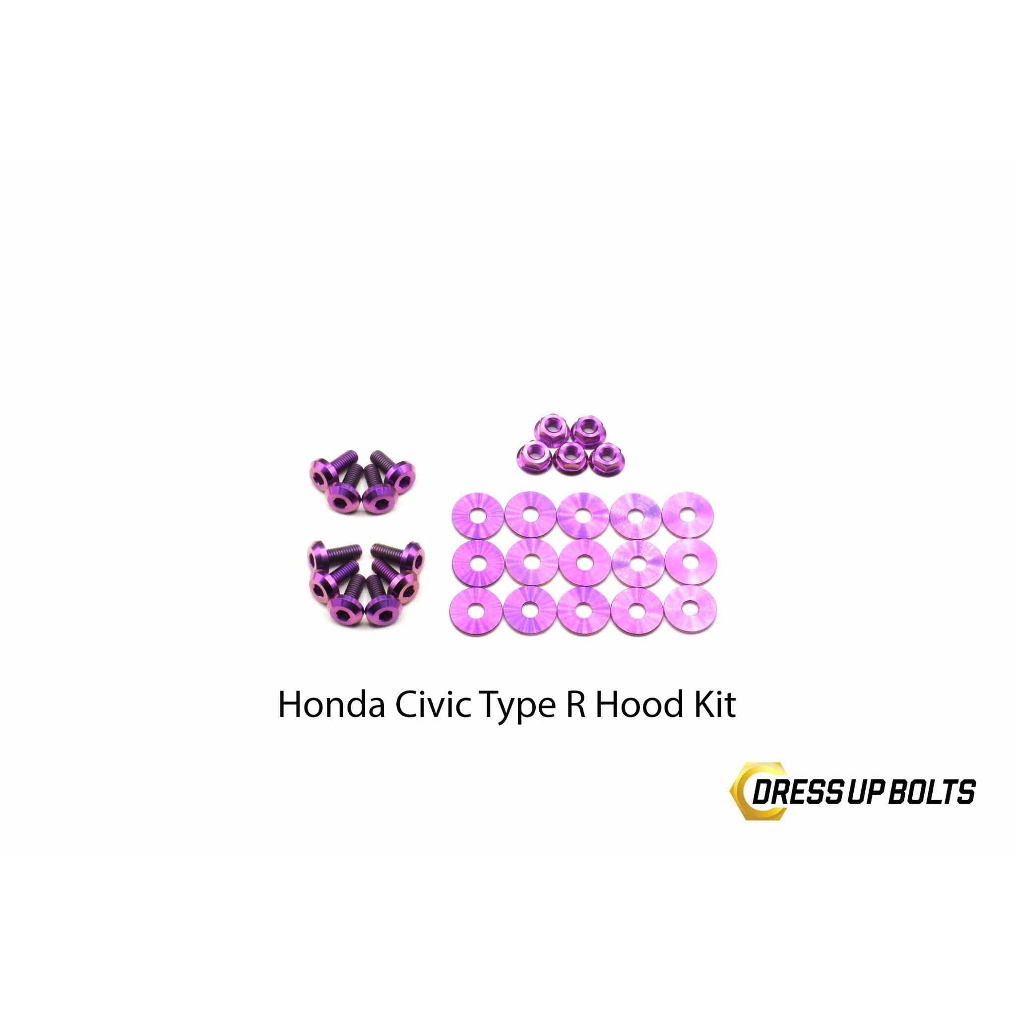 Fast Turn Fittings Honda Civic Type R (2017-2019) Titanium Hood Kit