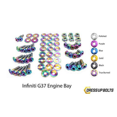 Fast Turn Fittings Infiniti G37 Coupe and Sedan (2008-2013) V36 Titanium Engine Bay Kit