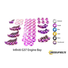 Fast Turn Fittings Infiniti G37 Coupe and Sedan (2008-2013) V36 Titanium Engine Bay Kit