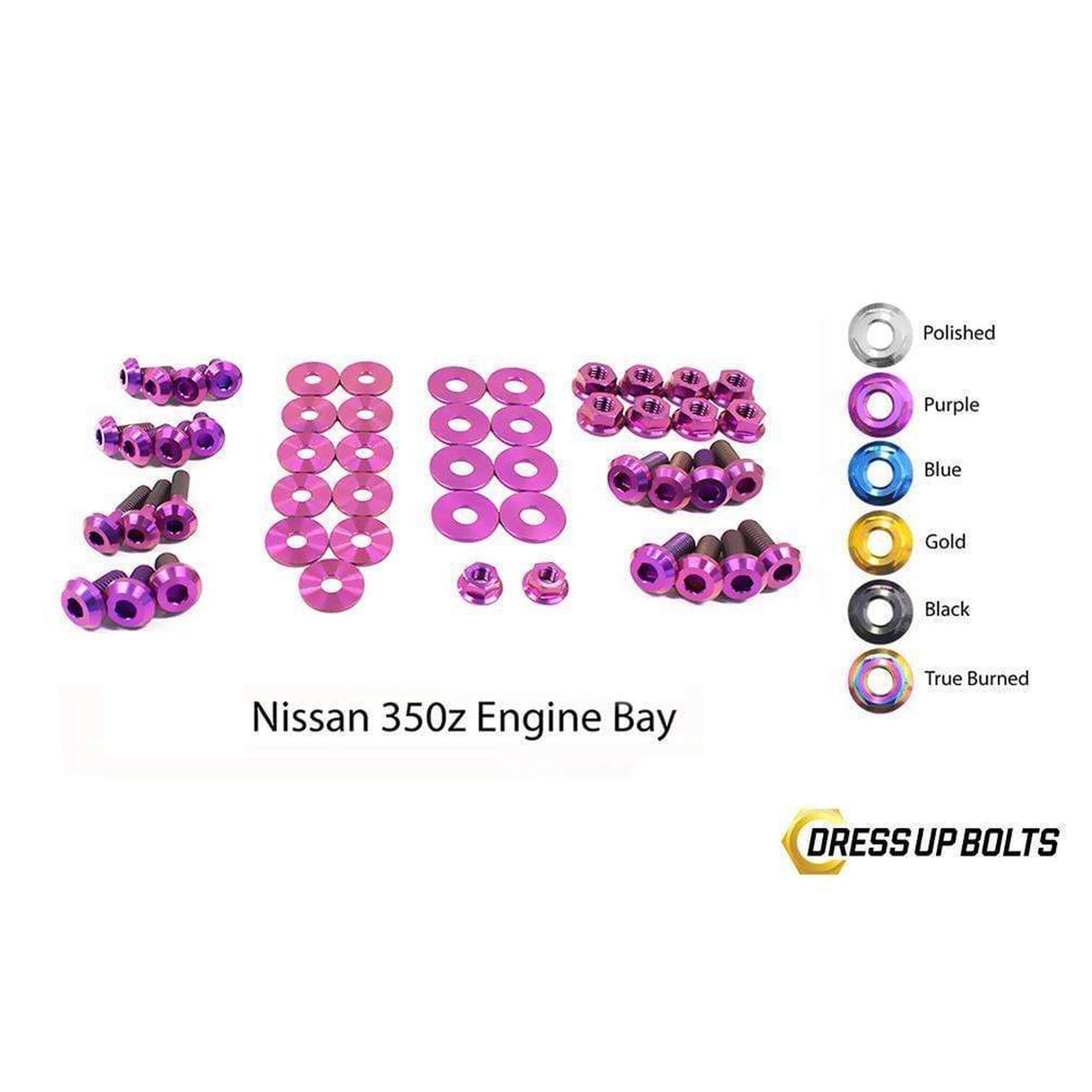 Fast Turn Fittings Nissan 350Z (2003-2008) Z33 Titanium Engine Bay Kit