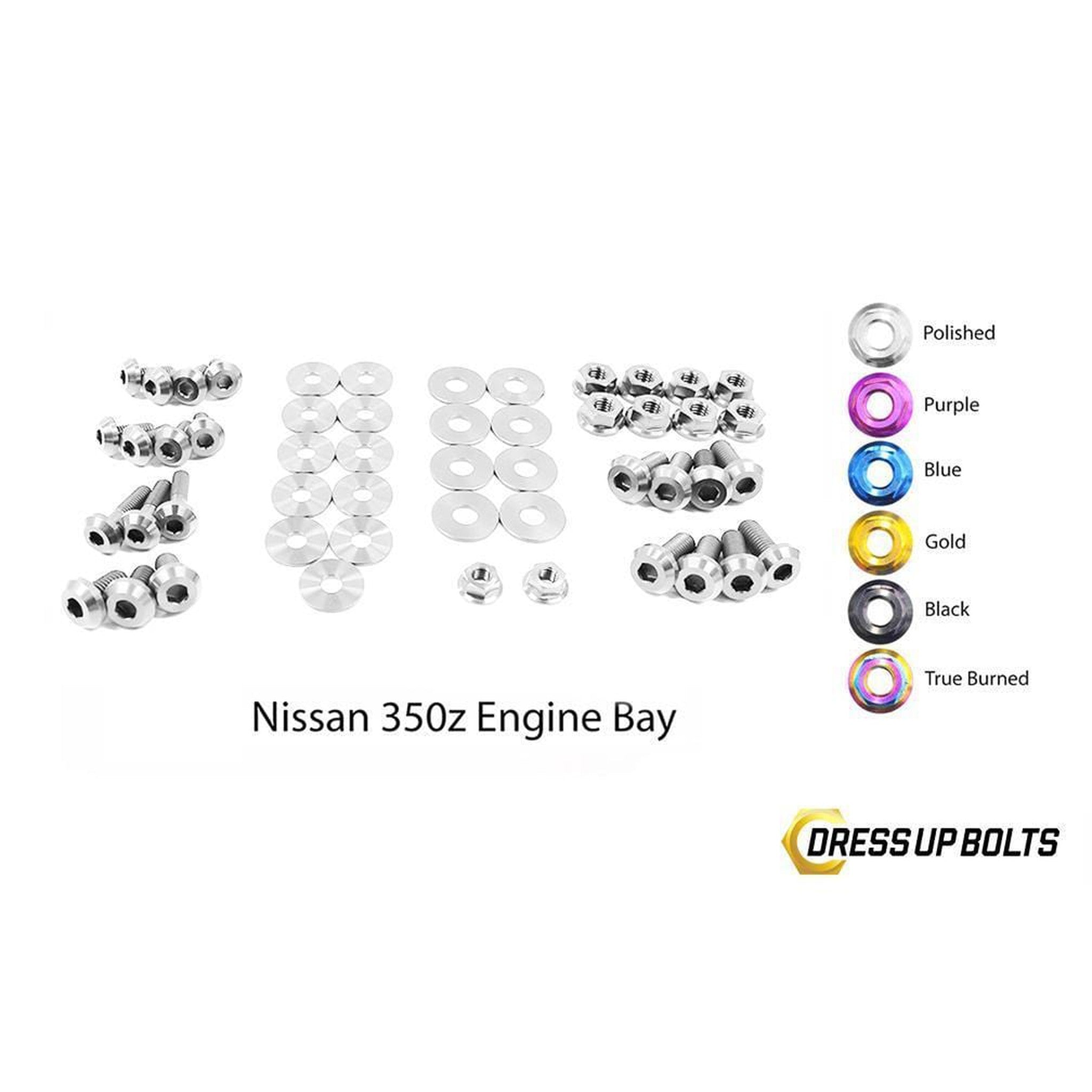Fast Turn Fittings Nissan 350Z (2003-2008) Z33 Titanium Engine Bay Kit