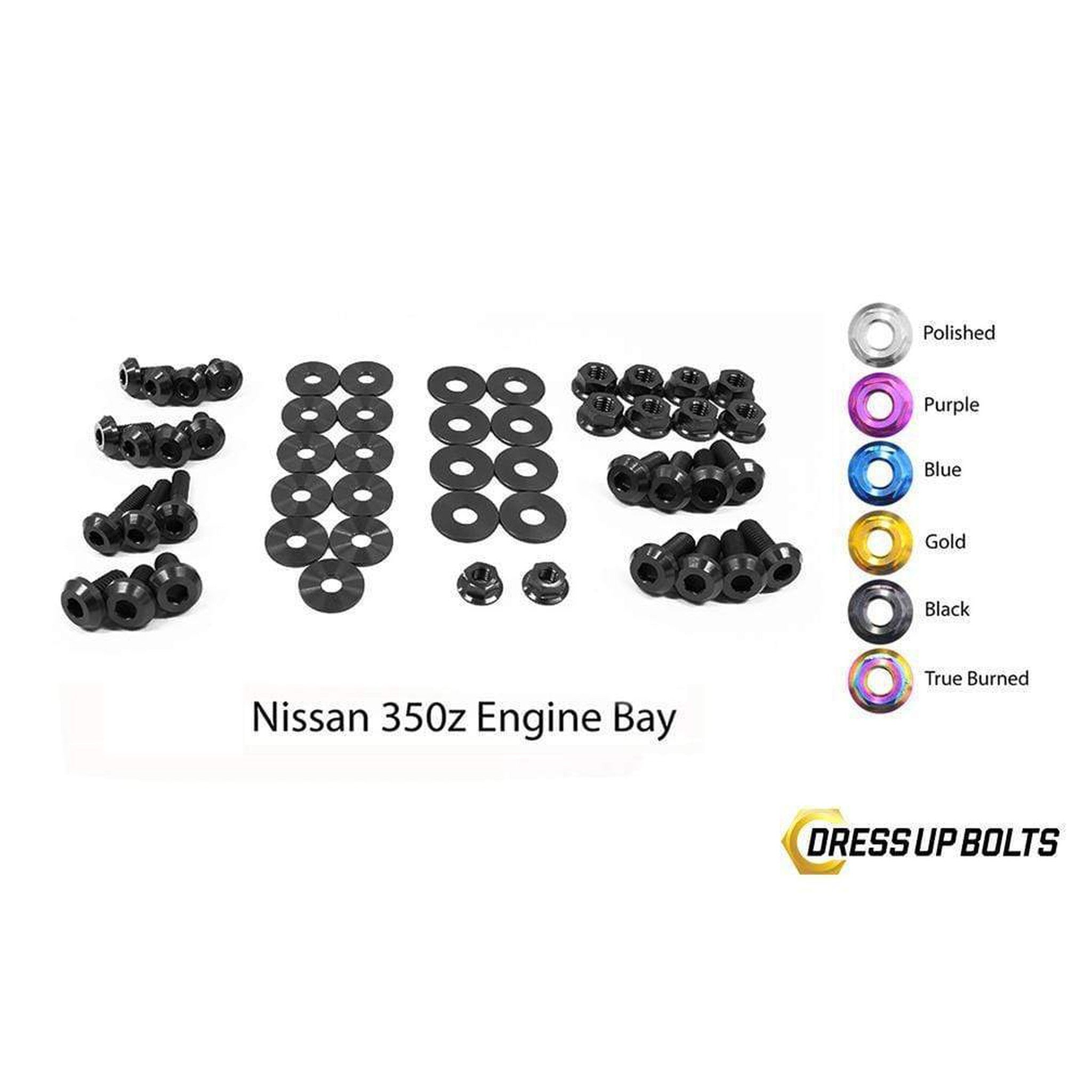 Fast Turn Fittings Nissan 350Z (2003-2008) Z33 Titanium Engine Bay Kit