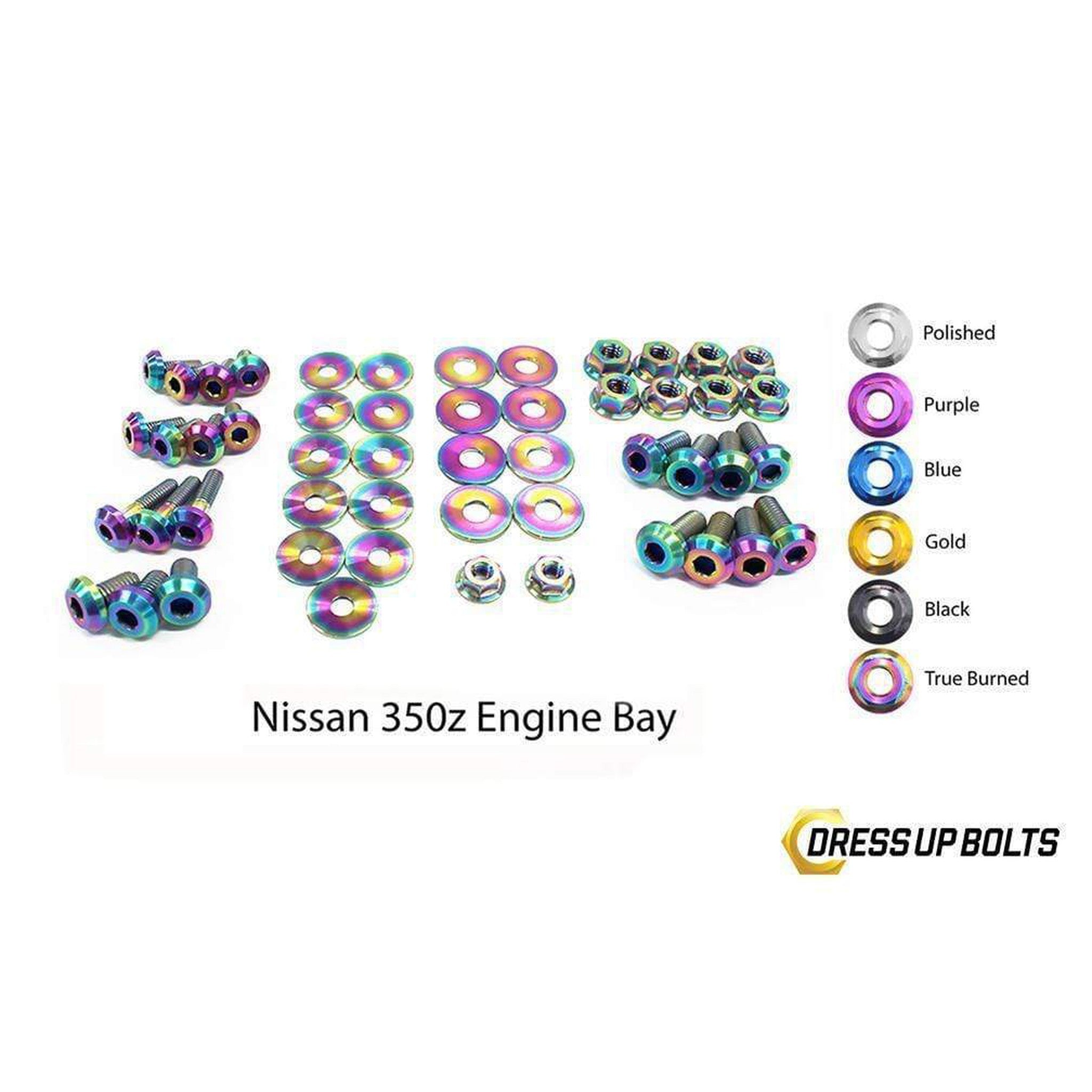 Fast Turn Fittings Nissan 350Z (2003-2008) Z33 Titanium Engine Bay Kit