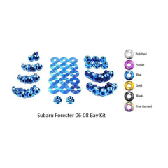 Fast Turn Fittings Subaru Forester (2006-2008) Titanium Engine Bay Kit
