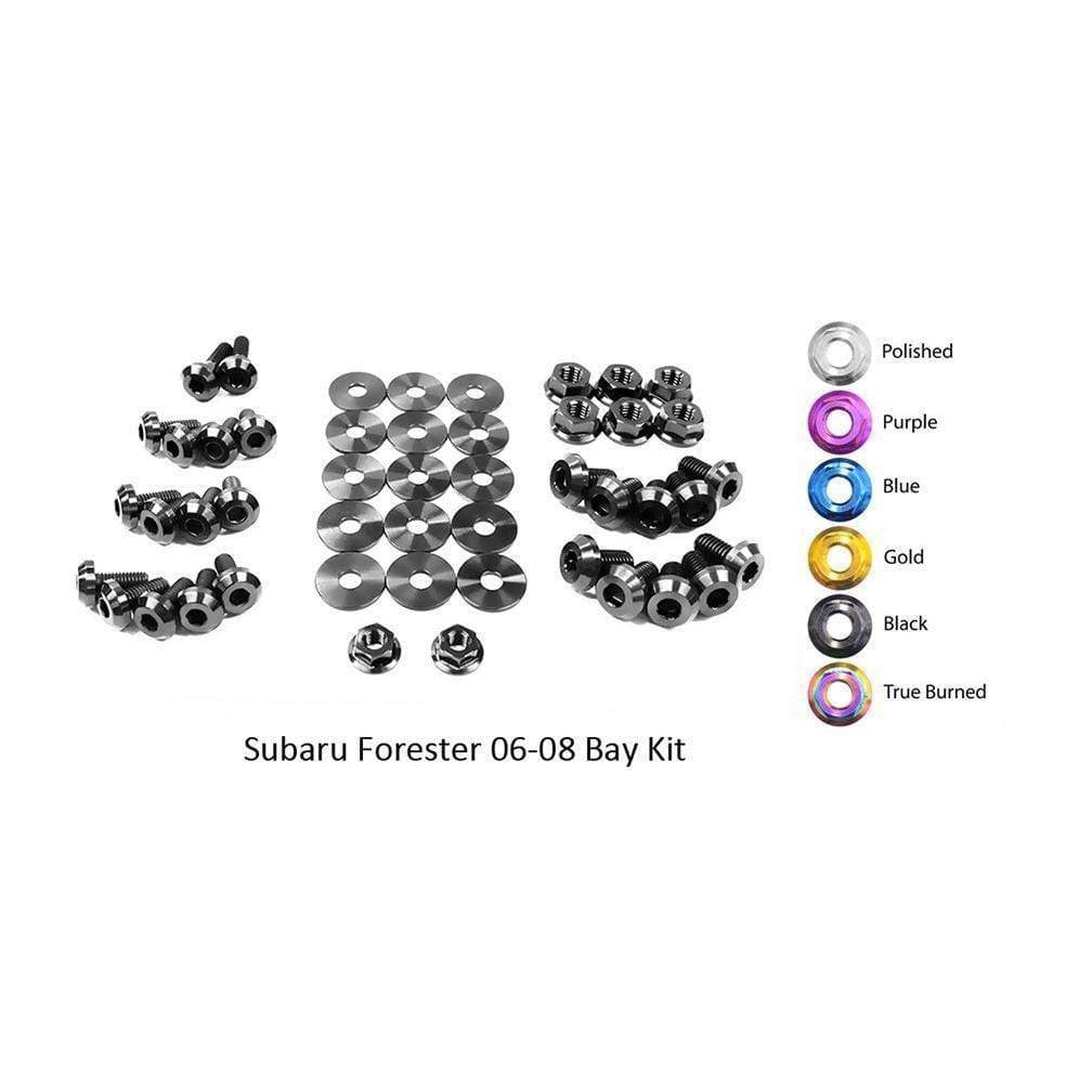 Fast Turn Fittings Subaru Forester (2006-2008) Titanium Engine Bay Kit