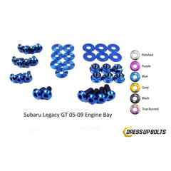 Fast Turn Fittings Subaru Legacy and GT (2005-2009) BL/BP Titanium Engine Bay Kit