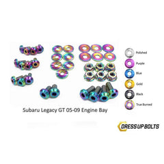 Fast Turn Fittings Subaru Legacy and GT (2005-2009) BL/BP Titanium Engine Bay Kit