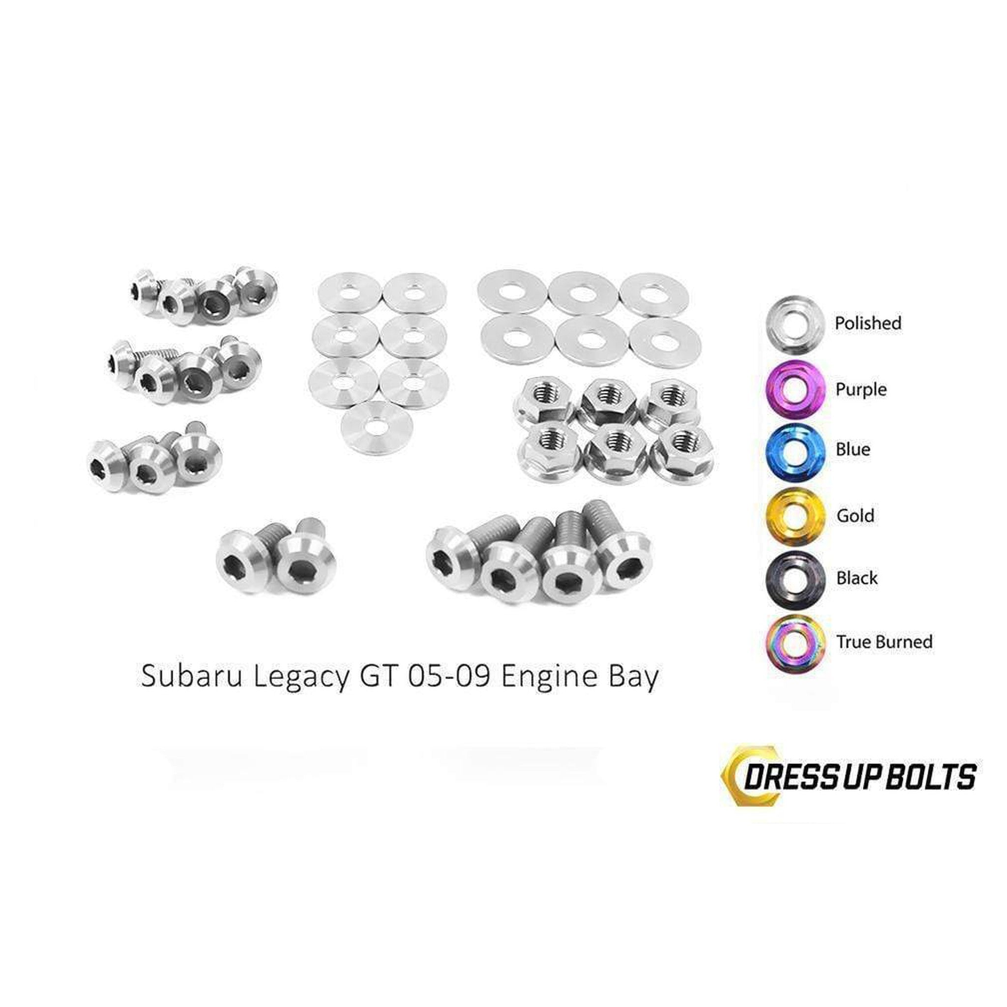 Fast Turn Fittings Subaru Legacy and GT (2005-2009) BL/BP Titanium Engine Bay Kit