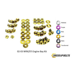Fast Turn Fittings Subaru WRX and STi (2002-2003) Titanium Engine Bay Kit