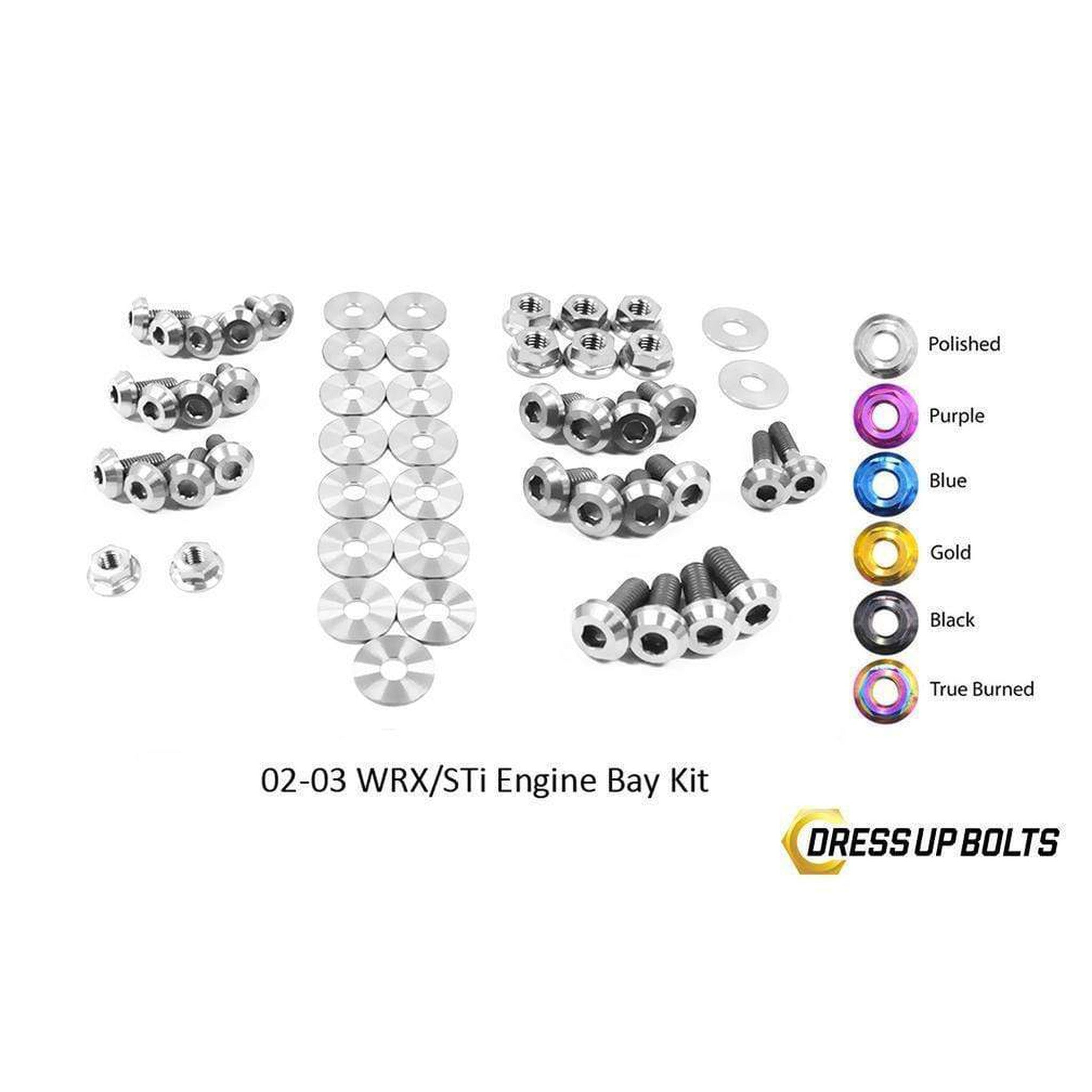 Fast Turn Fittings Subaru WRX and STi (2002-2003) Titanium Engine Bay Kit