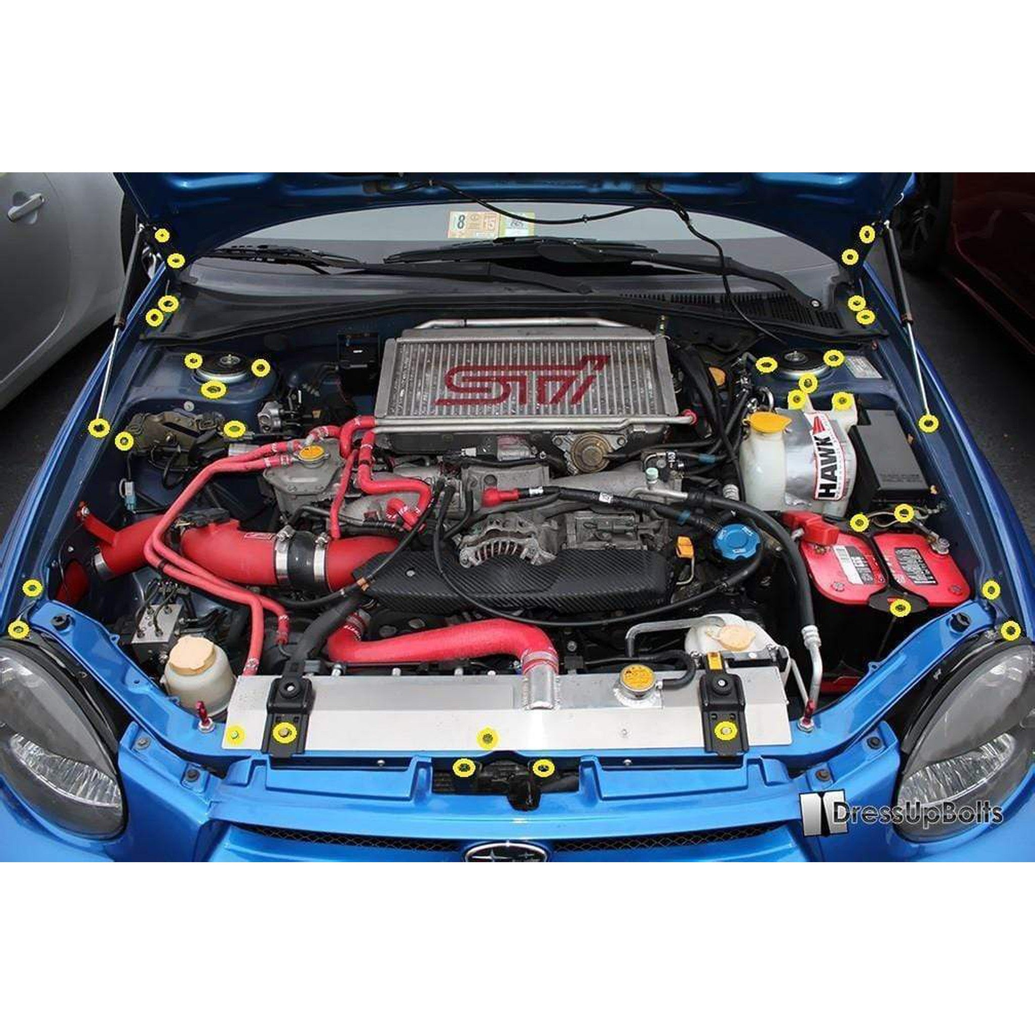 Fast Turn Fittings Subaru WRX and STi (2002-2003) Titanium Engine Bay Kit